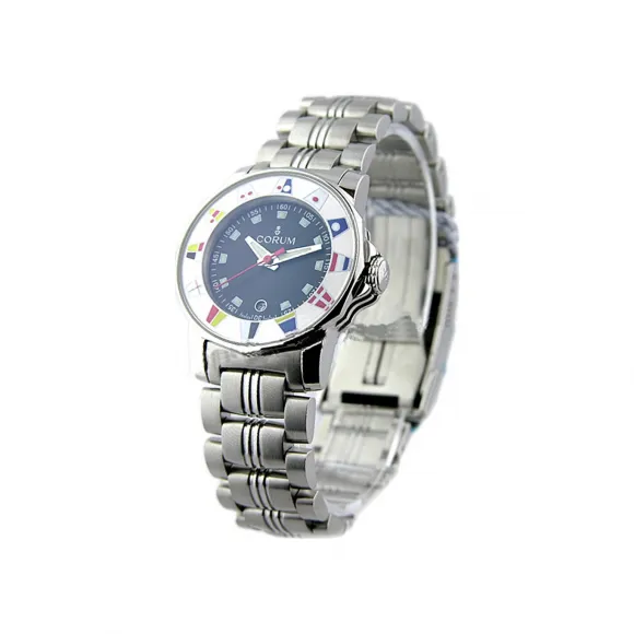 昆仑/Corum 29MM 带有航海表圈的精钢 石英机芯 039-430-20-V785-AN32