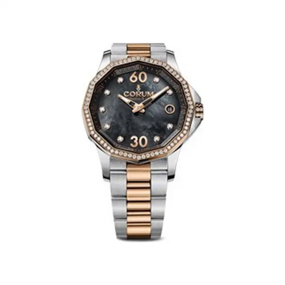 昆仑/Corum 38MM 精钢配玫瑰金钻石表圈 自动机械机芯 082-101-29-V200-PN10