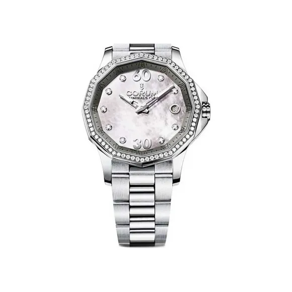 昆仑/Corum 38MM 精钢配钻石表圈 自动机械机芯 082-101-47-V200-PK11