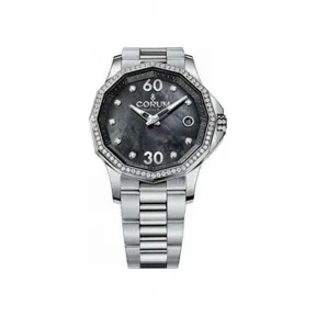 昆仑/Corum 38MM 精钢配钻石表圈 自动机械机芯 082-101-47-V200-PN11