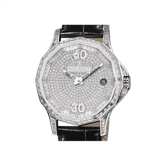 昆仑/Corum 38 MM x 8.75 MM 18kt 白金钻石表圈 自动机械机芯 082-119-69-0081-GR34