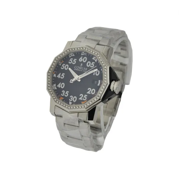 昆仑/Corum 40MM 精钢配钻石表圈 自动机械机芯 082-954-20-F371-AN32