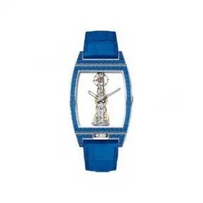 昆仑/Corum 51x34MM 白金表壳搭配蓝色蓝宝石表圈 自动机械机芯 113-163-69-0003-0000
