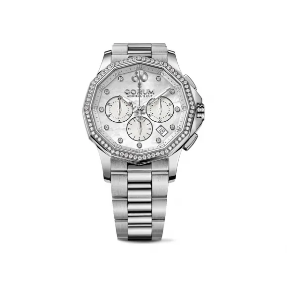 昆仑/Corum 38MM 精钢镶钻表圈 自动机械机芯 132-101-47-V200-PN19