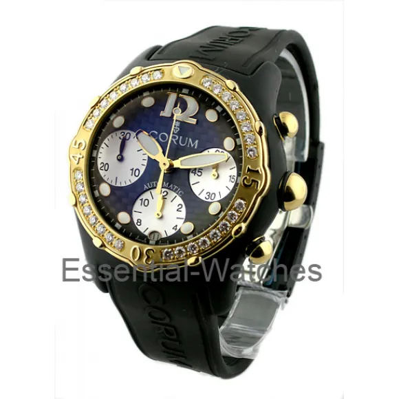 昆仑/Corum 45MM PVD 与黄金钻石表圈 自动机械机芯 285-190-15-F171-FM50