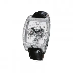 昆仑/Corum 38x53MM 白金配长方形钻石表圈 手动机械机芯 382-859-69-0F81-0000