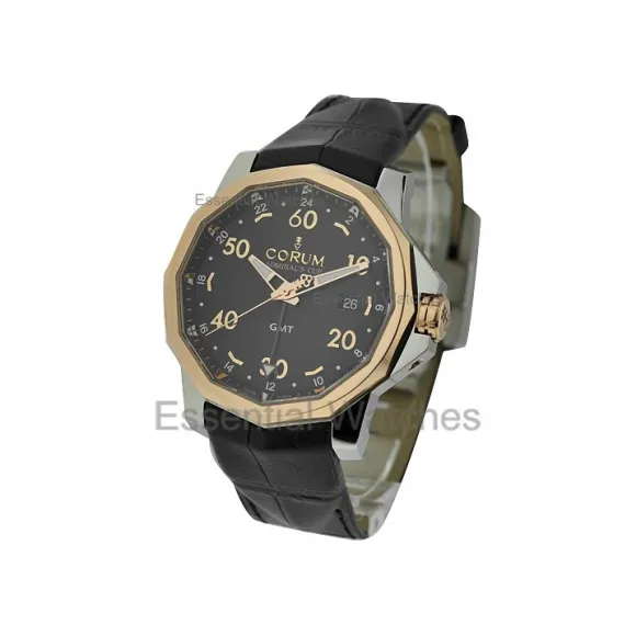 昆仑/Corum 44MM 精钢搭配玫瑰金表圈 自动机械机芯 383-330-24-0F81-AN12