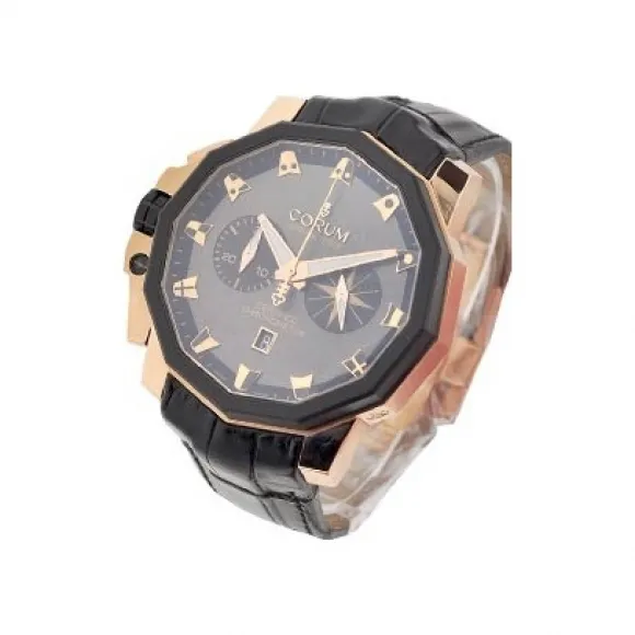 昆仑/Corum 50MM 玫瑰金黑色橡胶表圈 自动机械机芯 753-231-91-0F81-AN32