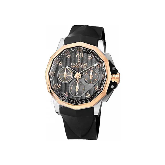 昆仑/Corum 44MM 精钢搭配玫瑰金表圈 自动机械机芯 753-771-24-F371-AK16