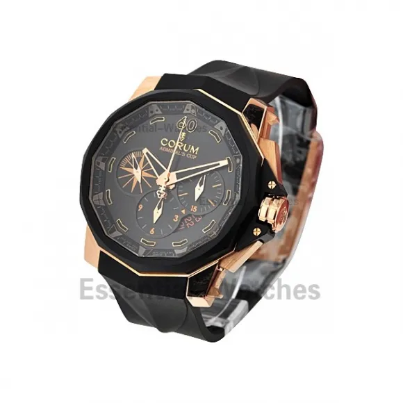 昆仑/Corum 48MM 18kt 玫瑰金配橡胶表圈 自动机械机芯 753-935-91-0371-AN12