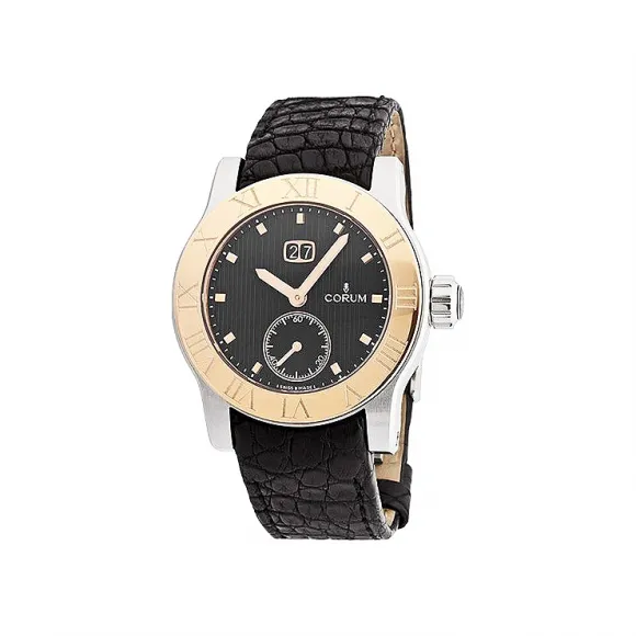 昆仑/Corum 42 MM 不锈钢玫瑰金表圈 自动机械机芯 812-515-24-F221-BN76