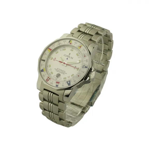 昆仑/Corum 42MM 带航海表圈的精钢 自动机械机芯 982-530-20-V785-AA32