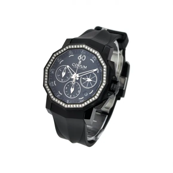 昆仑/Corum 40MM PVD 精钢配钻石表圈 自动机械机芯 984-970-97-F371-AN30