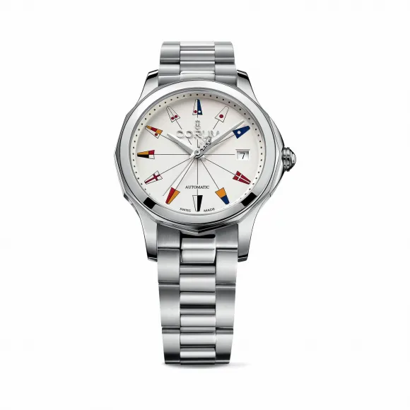 昆仑/Corum 金桥长方形腕表 系列 18kt白金，双层防反射蓝宝石水晶，蓝宝石底盖，69颗长方形切割多色蓝宝石，约3.80克拉 手动机械机芯 A082-02888–082.200.20-V200AA12