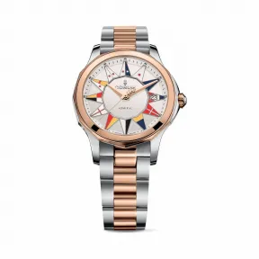 昆仑/Corum Heritage Eleganza 系列 5N 18kt玫瑰金，双层防反射蓝宝石水晶，蓝宝石底盖，背心27颗VVS / F到G钻石，6.67克拉 自动机械机芯 A082-03271–082.200.24-V200BL12