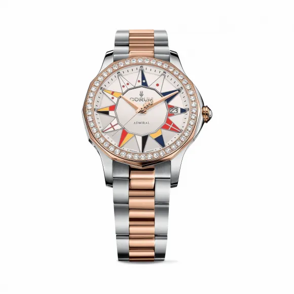 昆仑/Corum 金桥长方形腕表 系列 5N 18kt玫瑰金，双层防反射蓝宝石水晶，蓝宝石底盖96颗长方形切割蓝色蓝宝石，约3.80克拉118颗圆形蓝宝石，约1.50克拉 手动机械机芯 A082-03281–082.200.29-V200BL12