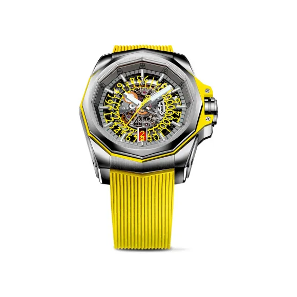昆仑/Corum Heritage Eleganza 系列 5N 18kt玫瑰金，双重防反射蓝宝石水晶，蓝宝石底盖27颗紫水晶，7.74克拉 自动机械机芯 A082-03704