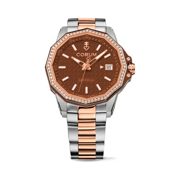 昆仑/Corum Admiral 海军上将系列 5 级钛金属 表圈 5N18k 玫瑰金 自动机械机芯 38 mm A082-04264-082.202.44-V800-BR12