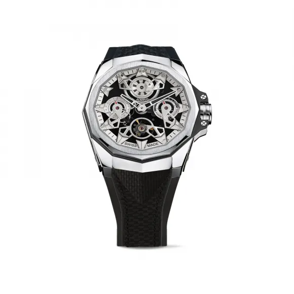 昆仑/Corum 钱币腕表 系列 925银，冠镶有1颗蓝宝石，0.17 ct 925银硬币后盖 自动机械机芯 A297-03897
