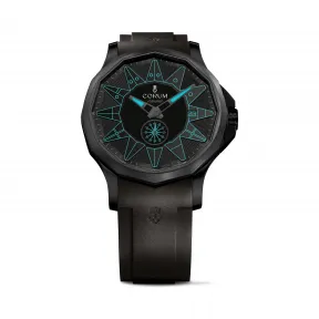 昆仑/Corum Admiral 海军上将系列 不锈钢 黑色 PVD 涂层处理 自动机械机芯 42 mm A395-04004-395.111.98-F371-BB12