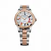 昆仑/Corum 39毫米金桥圆形腕表 系列 18Kt白金，双面防眩水晶玻璃表镜，水晶玻璃表背，镶48颗珍贵宝石，1.15克拉，28颗VVS净度/H色/双翻钻，0.40克拉 手动机械机芯 A400-03269–400.100.24-V200BL12