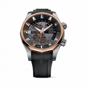 昆仑/Corum 海军上将Legend 32腕表 系列 5N 18Kt玫瑰金，双面防眩水晶玻璃表镜，水晶玻璃表背，镶52颗VS净度/F至G色钻石，0.78克拉 自动机械机芯 A637-02743–637.101.05-F371AN01