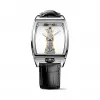 昆仑/Corum Golden Bridge 金桥系列 18kt 白金 透明底盖 双面防眩水晶玻璃表镜 手动机械机芯 34.00 x 51.00 mm B113-01042-113.160.59-0001-0000