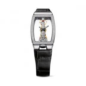 昆仑/Corum Golden Bridge 金桥系列 18kt 白金 168 钻石 0.65 克拉 手动机械机芯 21.30 x 43.99 mm B113-03846-113.222.69-0001-0000