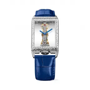 昆仑/Corum Golden Bridge 金桥系列 18K白金 手工雕刻 手动机械机芯 29.50 x 42.20 B113-04167-113.055.59-0F03-0000G