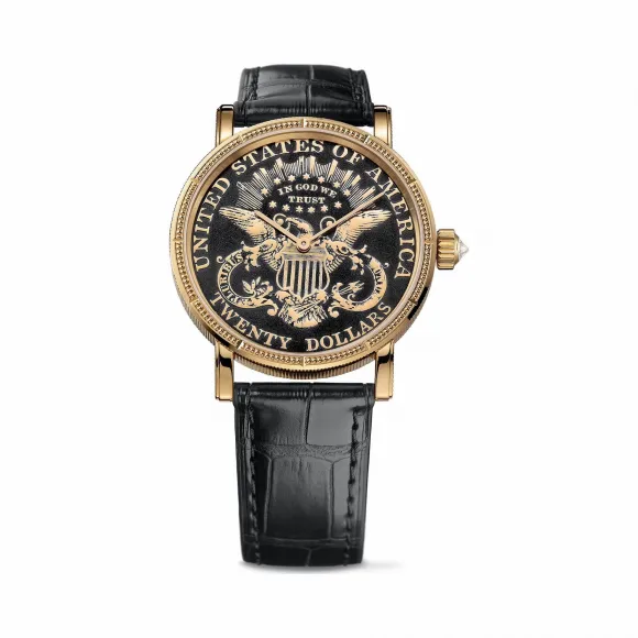 昆仑/Corum 52毫米大泡泡神奇地球腕表 – 亚洲 系列 5级钛金属，拱形双面防眩水晶玻璃表镜，水晶玻璃表背 自动机械机芯 C293-02910–293.645.56-0001MU59