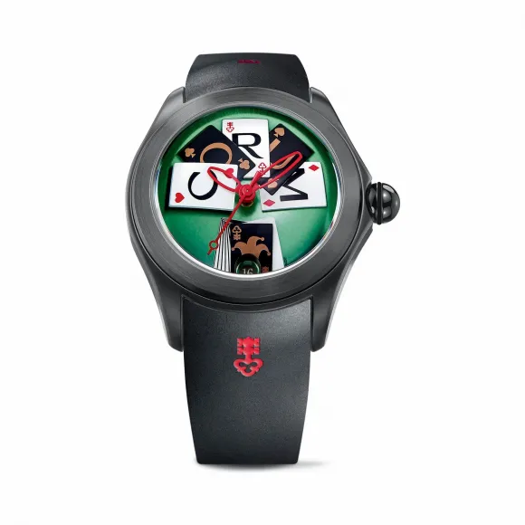 昆仑/Corum 52毫米大泡泡Diablo腕表 系列 5级钛金属，黑色PVD涂层处理，拱形双面防眩水晶玻璃表镜，水晶玻璃表背 自动机械机芯 L082-03245–082.410.98-0371GC01