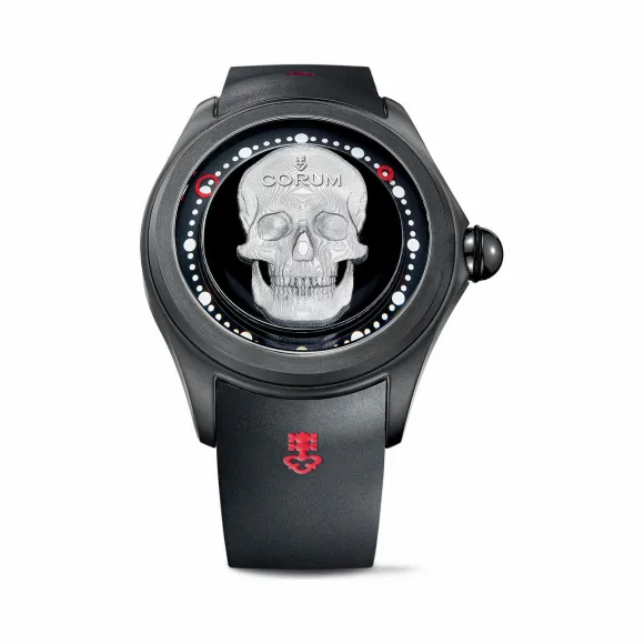昆仑/Corum 43毫米金桥圆形腕表 系列 黑色DLC高耐磨处理5级钛金属 手动机械机芯 L390-03337–390.101.95-0371SK01