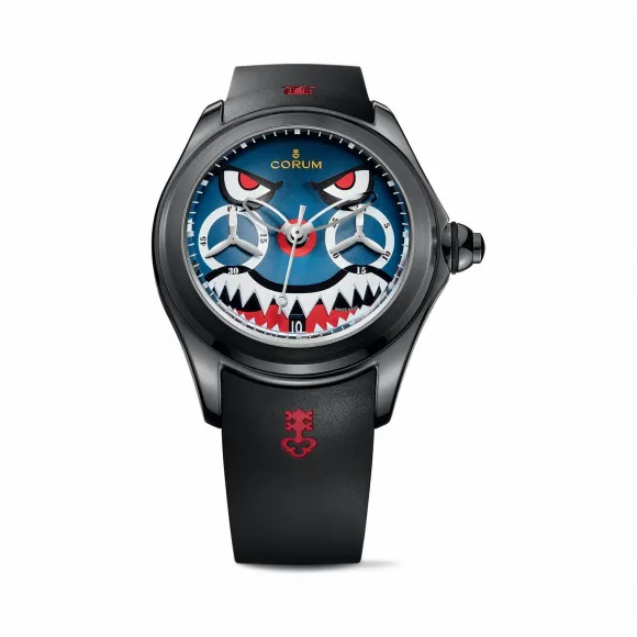昆仑/Corum 海军上将AC-ONE 45镂空腕表 系列 钛金属5级，双层防反射蓝宝石水晶，蓝宝石底盖 自动机械机芯 L771-03542