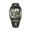 昆仑/Corum Lab 系列 大马士革钢 黑色 PVD 涂层处理 防指纹 表壳侧面橡胶材质 自动机械机芯 39.89 x 55.00 mm Z410-03954-410.100.43-F371-AV01