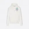 迪奥/Dior DIOR AND ALEX FOXTON 白色棉质玫瑰刺绣连帽衫 013J605D0531-C089