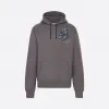 迪奥/Dior DIOR AND ALEX FOXTON 白色棉质起绒布玫瑰刺绣连帽衫 013J605D0531-C889