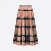 迪奥/Dior Tie &amp; Dior 粉色牛仔半身裙 022J04A3158-X4854