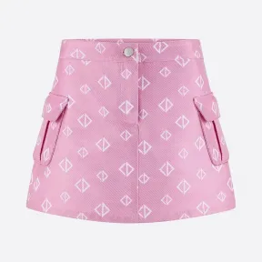 迪奥/Dior “CD”提花棉质半身裙 0SBM11SKTH-Y59I