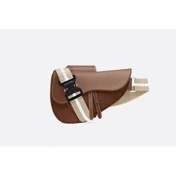 迪奥/Dior Saddle棕色小牛皮包袋  1ADPO093YKK H24E