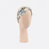 迪奥/Dior Dior 印花发带 白色桑蚕丝斜纹面料多色 Dior Jardin d'Hiver 印花 25JAH155I606_C087_TU