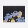 迪奥/Dior 海军蓝纹理牛皮革 DIOR AND ALEX FOXTON 印花卡夹 2PLCH089YVG-H00E
