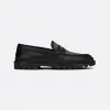迪奥/Dior Dior Explorer 乐福鞋 黑色光滑牛皮革和米色和黑色 Oblique 印花面料 3LO103ZCD_H961_T37