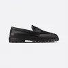 迪奥/Dior Dior Explorer 乐福鞋 黑色光滑牛皮革和 Oblique 印花 3LO103ZCD_H969_T37