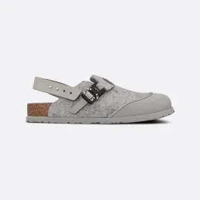迪奥/Dior DIOR x BIRKENSTOCK Tokio 穆勒鞋 迪奥灰羊毛毡和磨砂牛皮革 3SA116ZSC_H800_T36