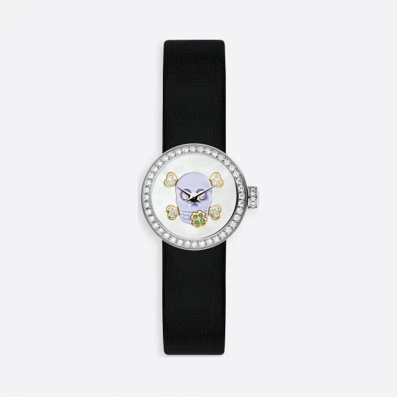 迪奥/Dior La Mini D de Dior Tête de Mort腕表 直径19毫米 石英机芯 CD040110A029-0000