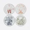 迪奥/Dior 甜品碟 4 件套装 多色 ABCDIOR 系列，女性主义、航行、蜡像、植物 HYJ01ALP3L_C970_TU