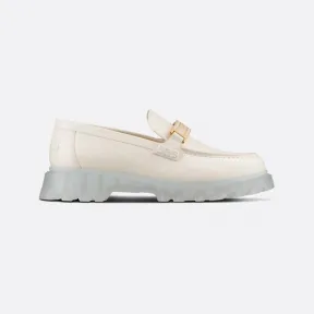 迪奥/Dior Dior Code 乐福鞋 白色磨砂牛皮革 KDB720ACA_S03W_T34