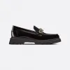 迪奥/Dior Dior Code 乐福鞋 黑色磨砂牛皮革 KDB720ACA_S900_T34