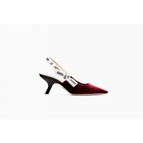 迪奥/Dior J'Adior苋红色丝绒高跟鞋 KDC200VLR S16V