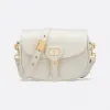 迪奥/Dior 中号 Dior Bobby 手袋 奶白色光面牛皮革 M9319UMOL_M030_TU